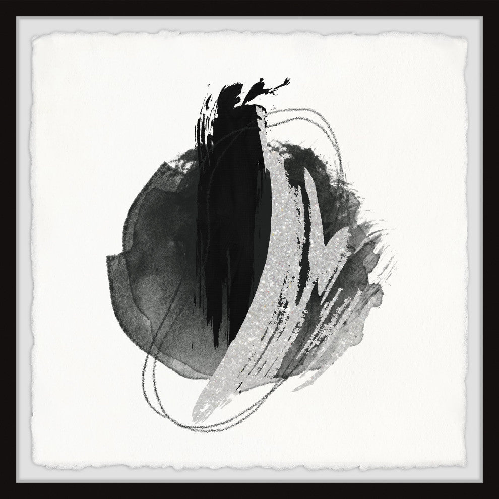 "Marked Shadows" Framed Painting Print, 24x24