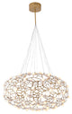 LED Chandelier, Gold