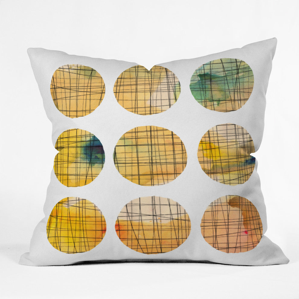 Susanne Kasielke Squared Circle Outdoor Throw Pillow, 18x18x5