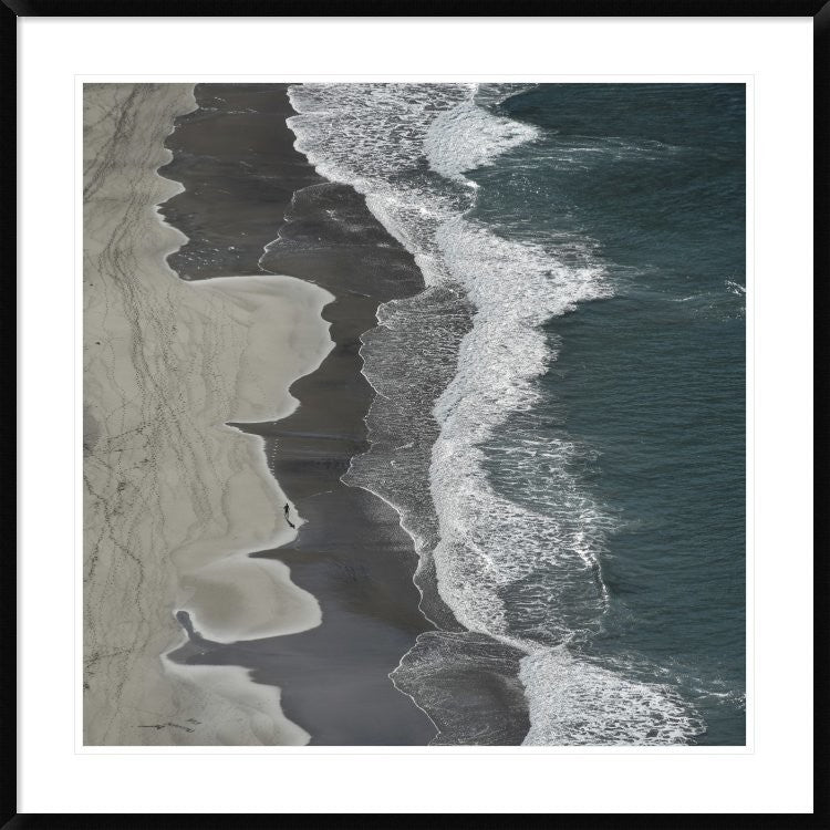 "Running Waves" Framed Digital Print by Lex Molenaar, 38"x38"