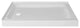 Fine Fixtures Double Threshold Acrylic Shower Base, 42 X 30, Left Hand
