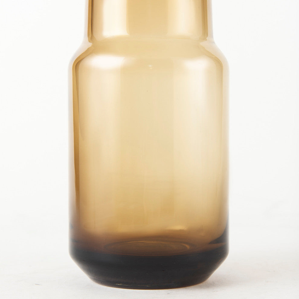 Amrita Gold And Brown Glass Vase, 12"