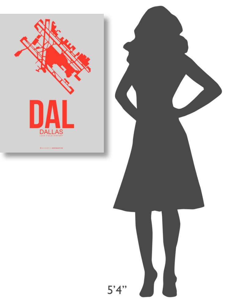 "DAL Dallas Poster 1" Fine Art Print