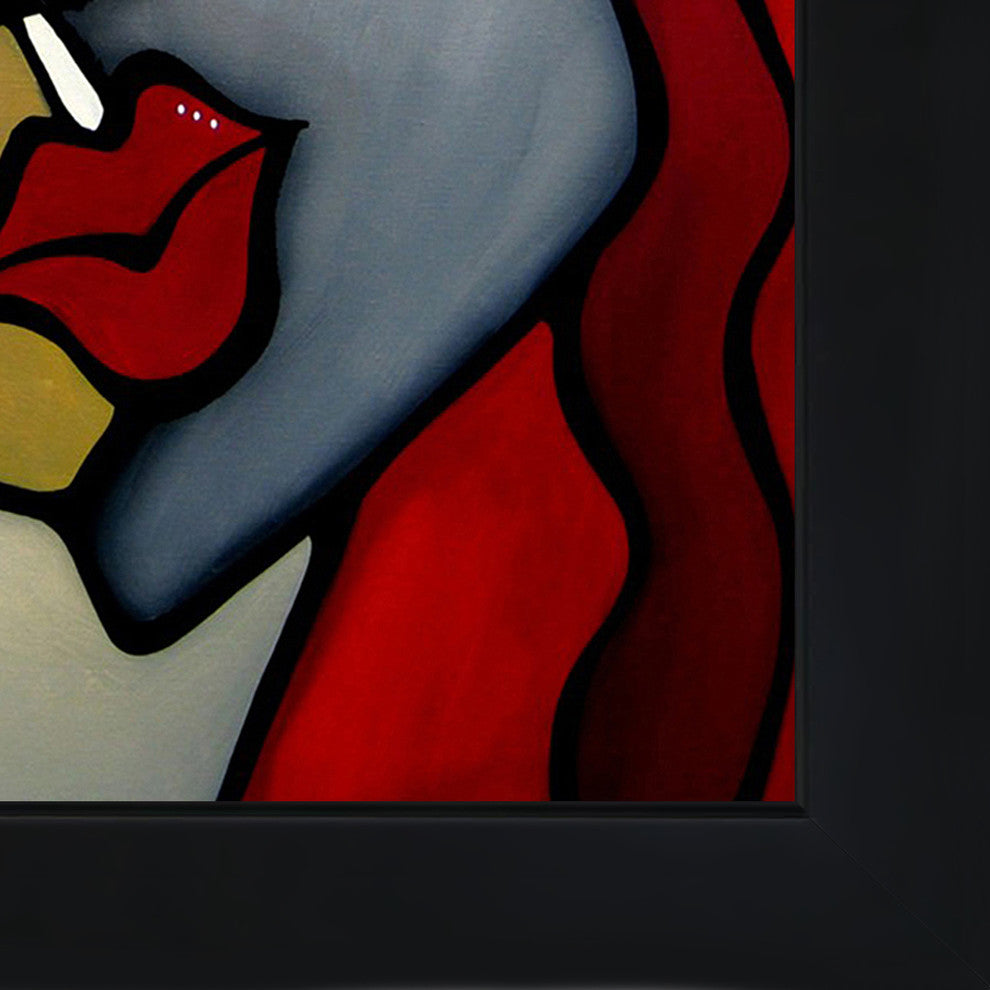 Fedro "Checkered Past" Canvas Print, New Age Black Frame 20x24