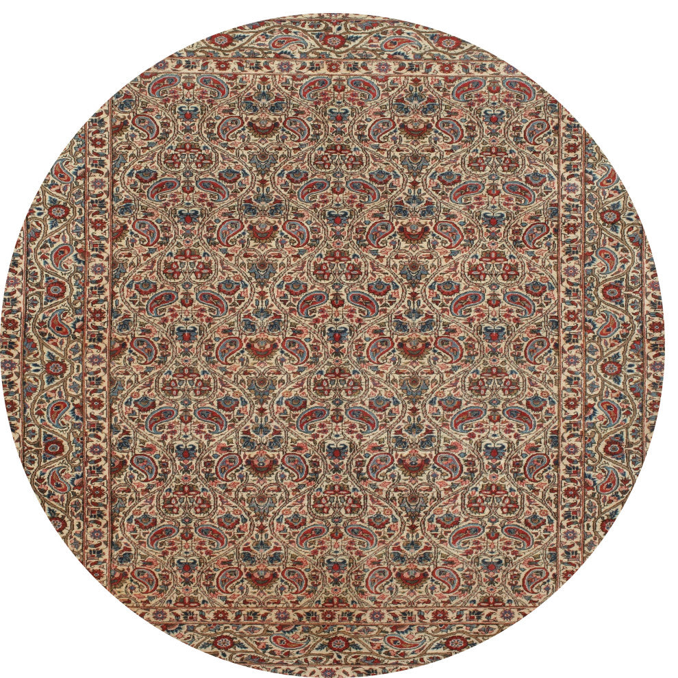 Ahgly Company Indoor Round Traditional Area Rugs, 4' Round