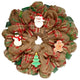 Christmas Cookies Handmade Deco Mesh Holiday Wreath