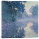 "Branch of the Seine near Giverny, 1897 " by Claude Monet, Canvas Print, 37"x37"