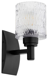 Quorum 5184-1-69 One Light Wall Mount, Black Finish