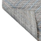 HAND WOVEN FLAT WEAVE KILIM POLYESTER AREA RUGS -Rectangle,Gray,Contemporary