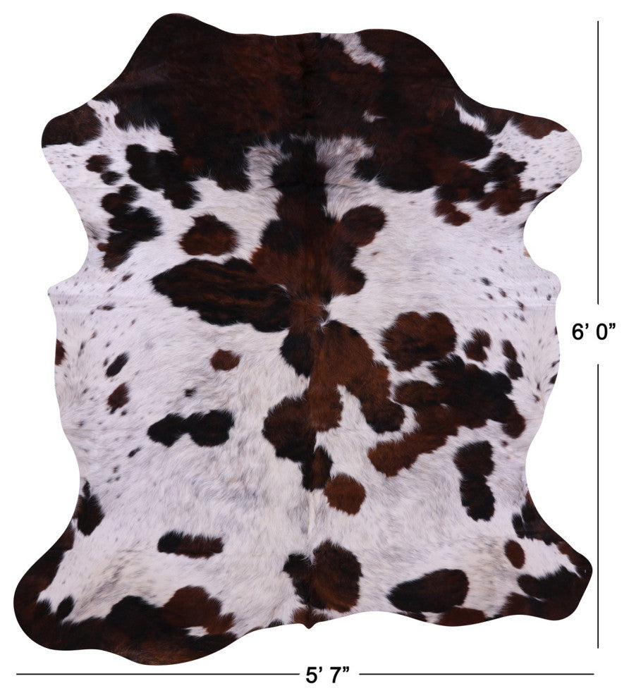 Natural Cowhide Rug 6' 0" X 5' 7" C1972