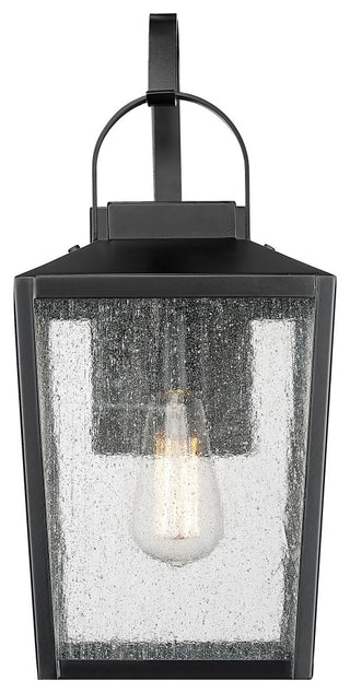 1 Light 8" Powder Coated Black Outdoor