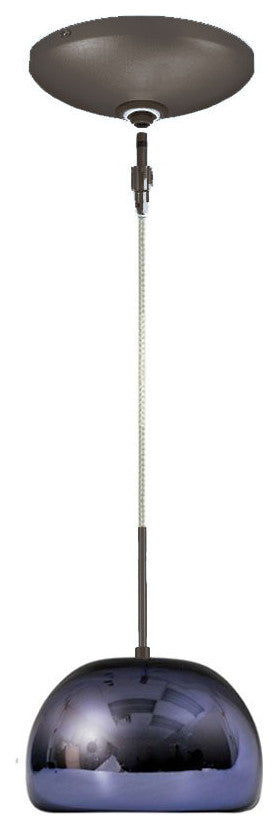 Light Low Voltage Pendant And Canopy Kit, Chocolate Bronze, Purple Bronze