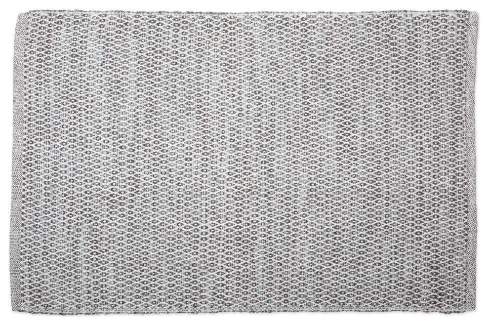 DII Gray Diamond Recycled Yarn Rug