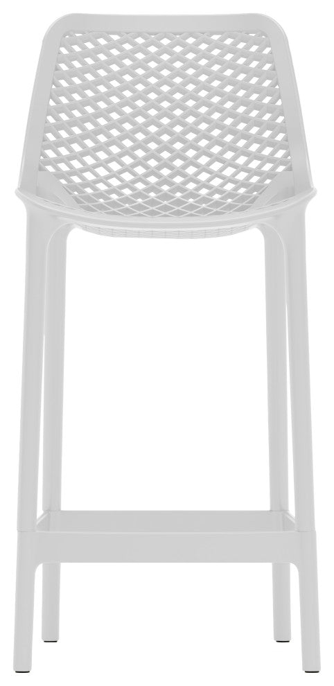 Mykonos Outdoor Patio Stool (Set of 4), White