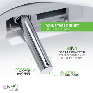 ENVO Aura Smart Bidet Toilet with Remote and Auto Flush