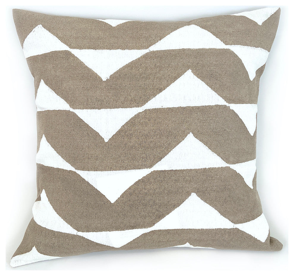 Sadza Triangles Pillow Savanna Beige