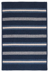 Colonial Mills Salisbury LY29 Navy Contemporary Area Rug, Rectangular 4'x6'