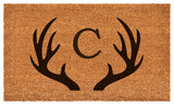 Calloway Mills Antler Monogram Doormat, 24"x36", Letter C