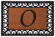 Monogram Insert Doormat 19"x25", Letter O