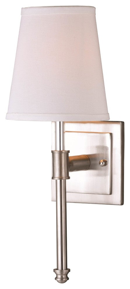 Vaxcel Ritz 1-Light Vanity, Satin Nickel