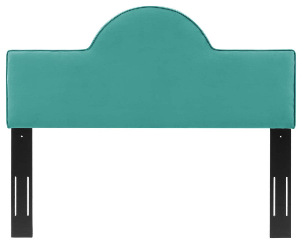 Headboard, King Size, Velvet, Teal Blue, Modern Contemporary, Bedroom Master
