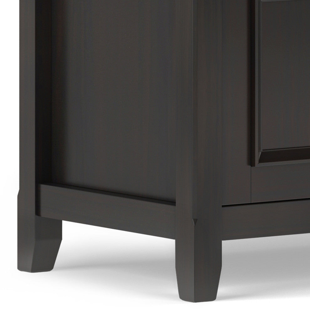 Amherst SOLID WOOD 72 inch Low TV Media Stand, Hickory Brown