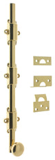 Genuine Solid Brass 18" Heavy Duty Surface Bolt, Polished Brass