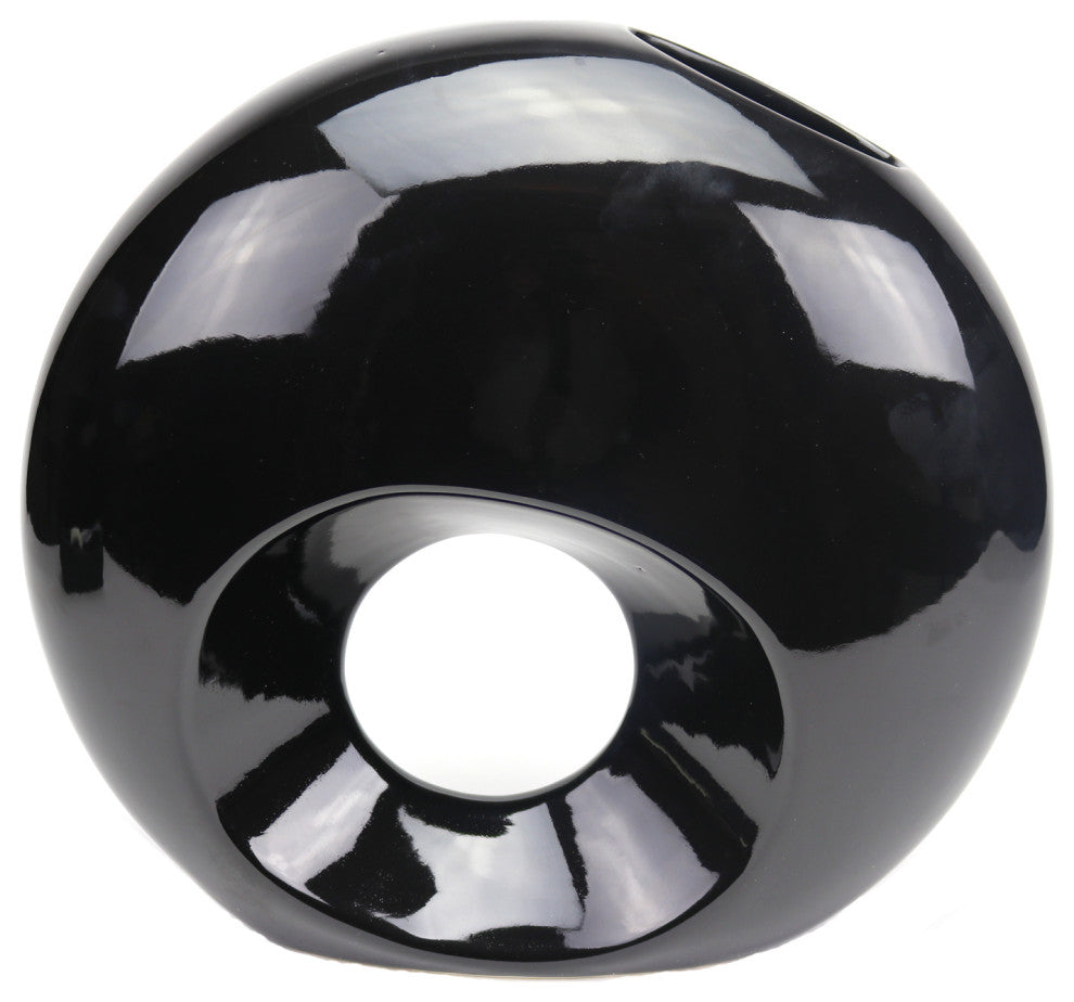 Global Ceramic Vase Black