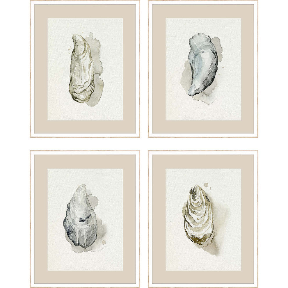 Oysters on the Bay Artwork 4-Piece Set