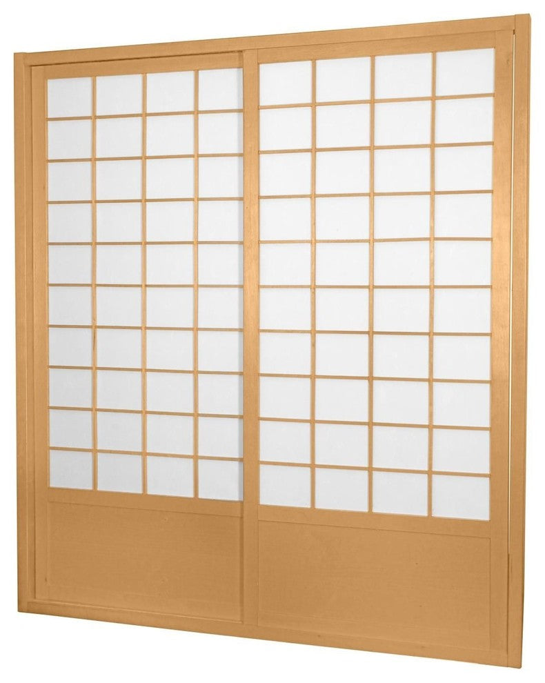 7'' Tall Zen Shoji Sliding Door Kit, Double, Sided