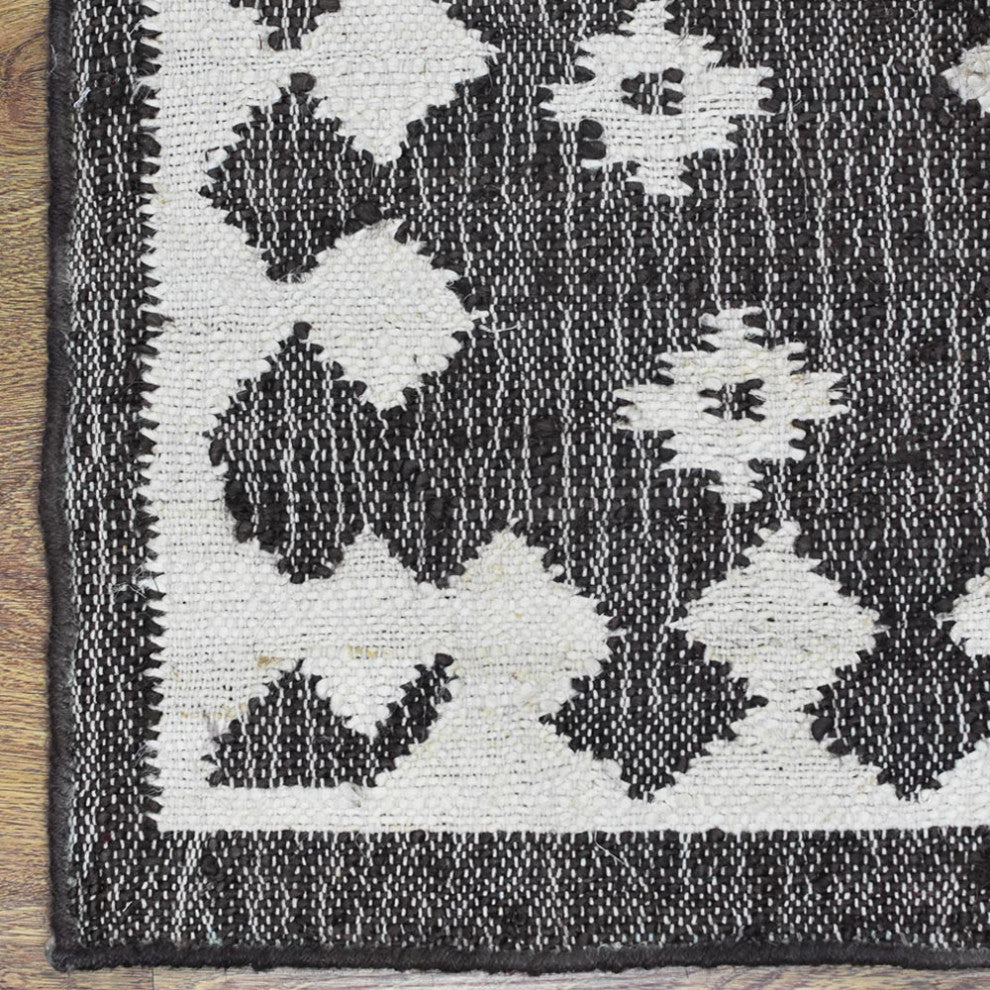 HAND WOVEN JUTE ECO-FRIENDLY AREA RUGS  -Rectangle,White Beige,Oriental Pattern, [Rectangle] 5'x8'