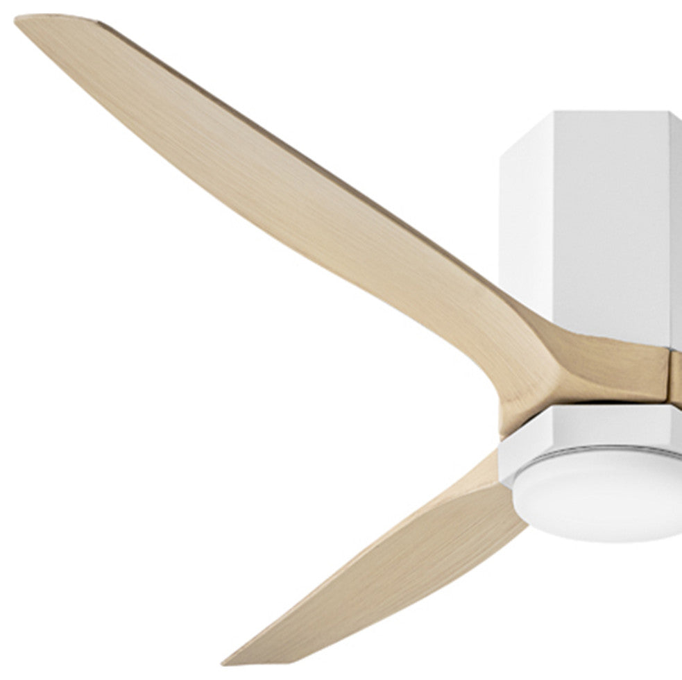 Hinkley Facet LED Ceiling Fan, Matte White, 52"