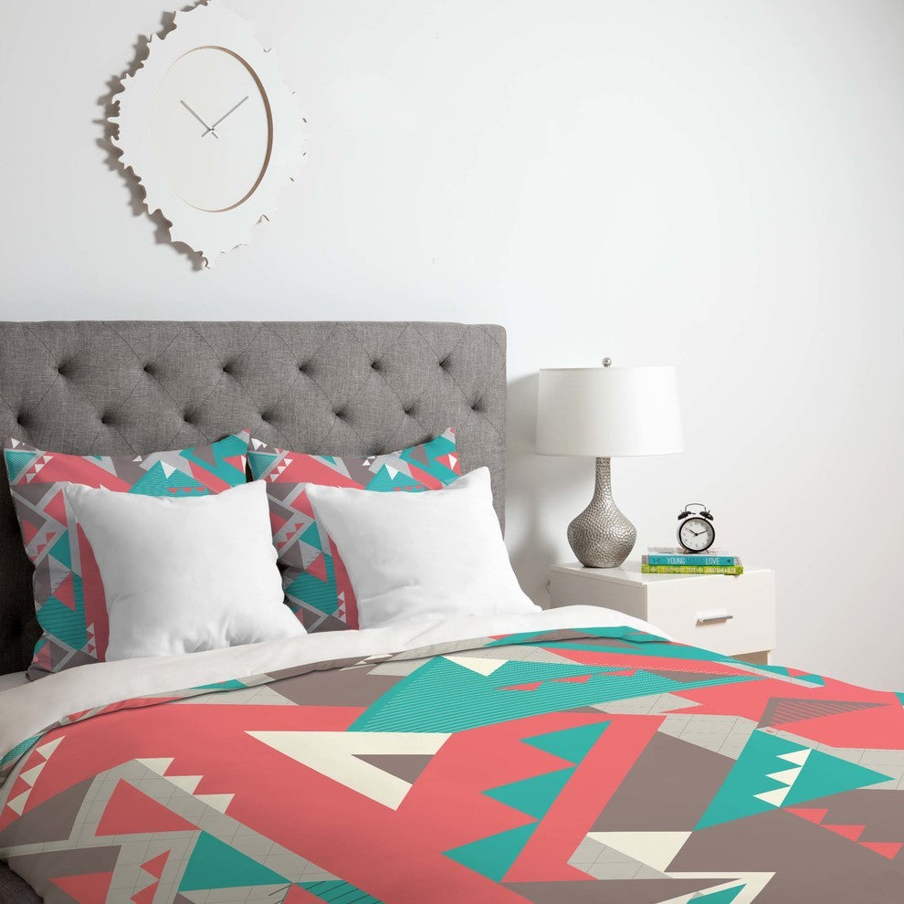 Deny Designs Sam Osborne Folded Angles Duvet Cover - Lightweight