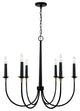 Capital Lighting, 445661KB, 30.5"Wx29"H 6-Light Medium Chandelier