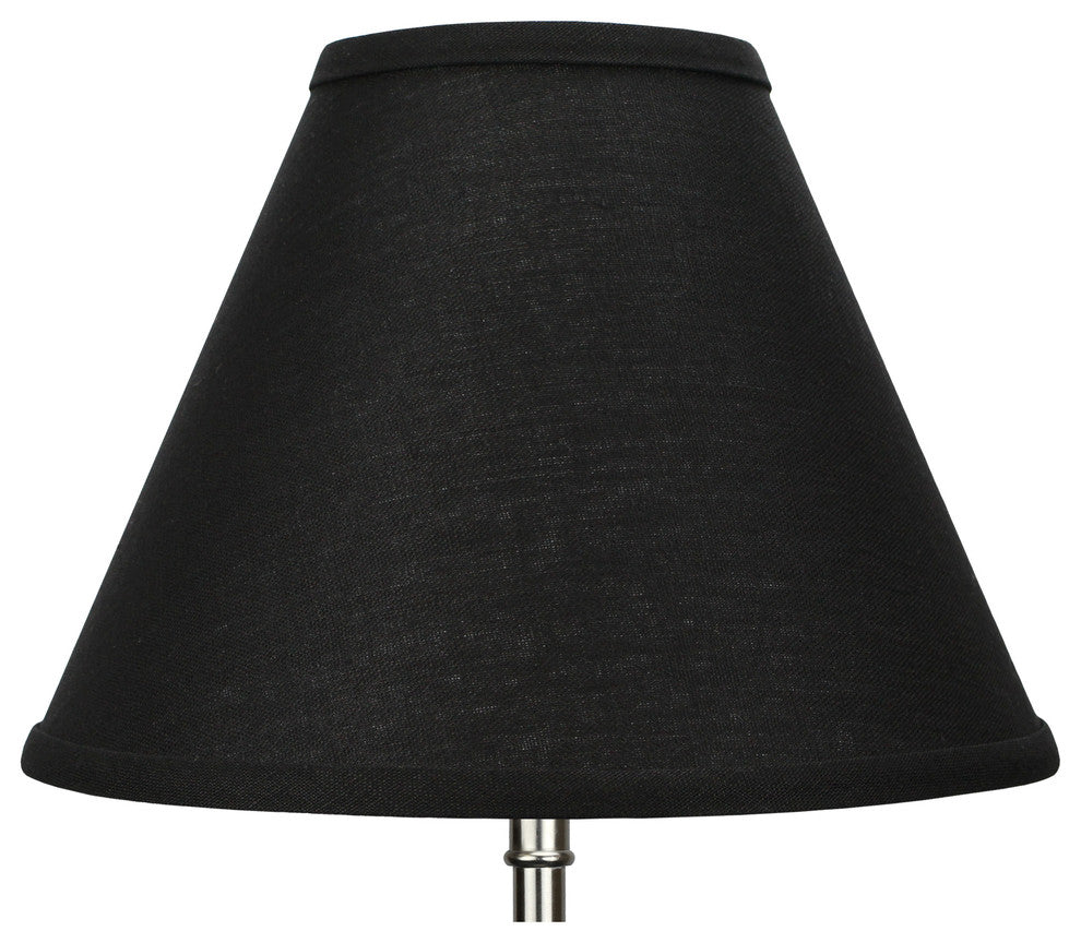 Fenchel Shades, 5"x12"x9" Spider Attachment Empire Lamp Shade, Designer Linen Bl