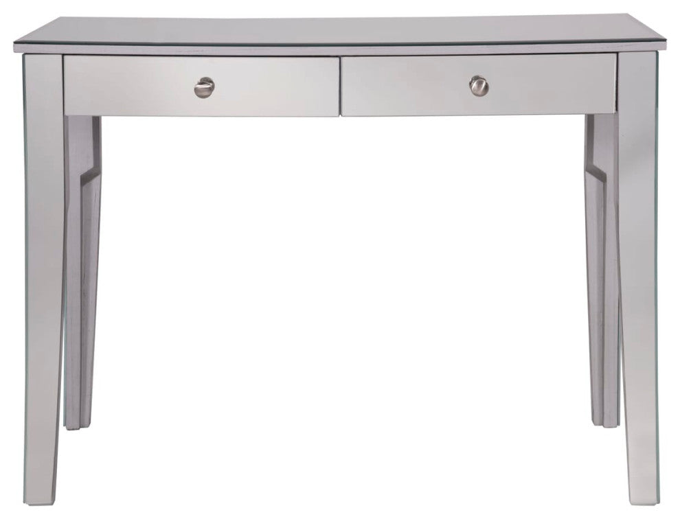 Elegant MF6-1040S 2 Drawers Dressing Table, Silver Paint