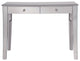 Elegant MF6-1040S 2 Drawers Dressing Table, Silver Paint