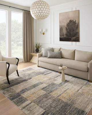 Loloi Soho Grey/Gold 3'6"x5'6" Accent Rug
