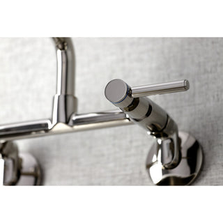 KS823PN Concord Two-Handle Wall-Mount Kitchen Faucet, Polished Nickel