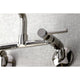 KS823PN Concord Two-Handle Wall-Mount Kitchen Faucet, Polished Nickel