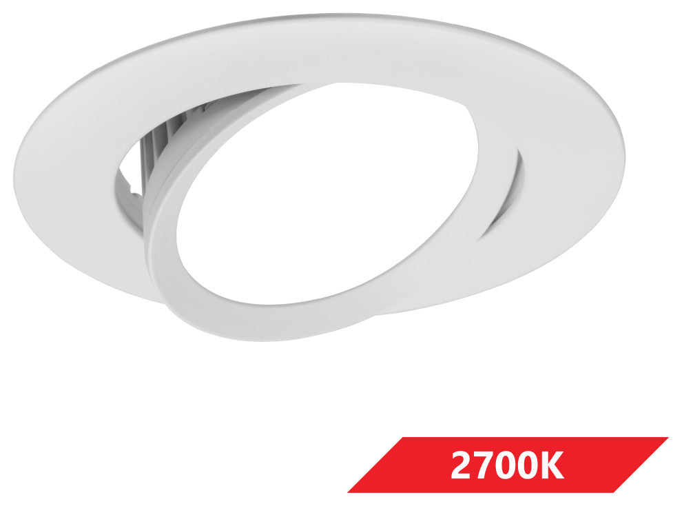 DCG Series 4 in. White Gimbal LED Recessed Downlight, 2700k
