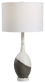 Uttermost Tanali Transitional Concrete Resin and Iron Table Lamp in Gray/White