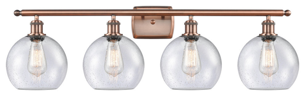 Innovations Lighting 516-4W-AC-G124-8 Athens 4 Light 36" Bath Vanity Light