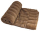 Saga Double Sided Faux Fur Throw, Taupe, 60"x80"