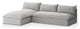Grant Outdoor 2 Pc Sectional-Faye Ash