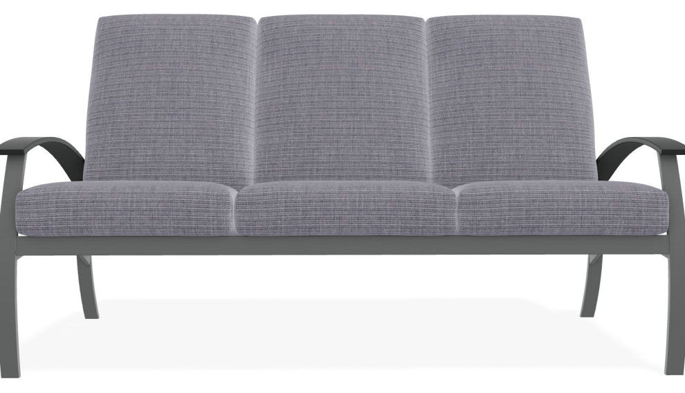Belle Isle Cushion 3-Seat Outdoor Sofa, Proven Ash/Graphite