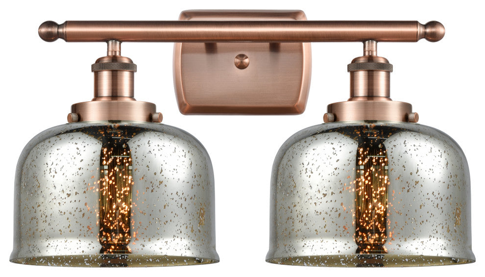 Innovations 916-2W-AC-G78-LED 2-Light Bath Vanity Light, Antique Copper