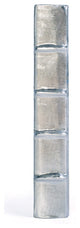Single Metallic Silver Book