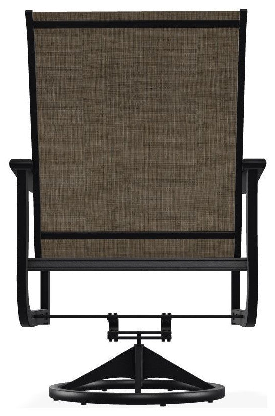 St. Catherine Sling Outdoor Swivel Rocker, Kora/Black