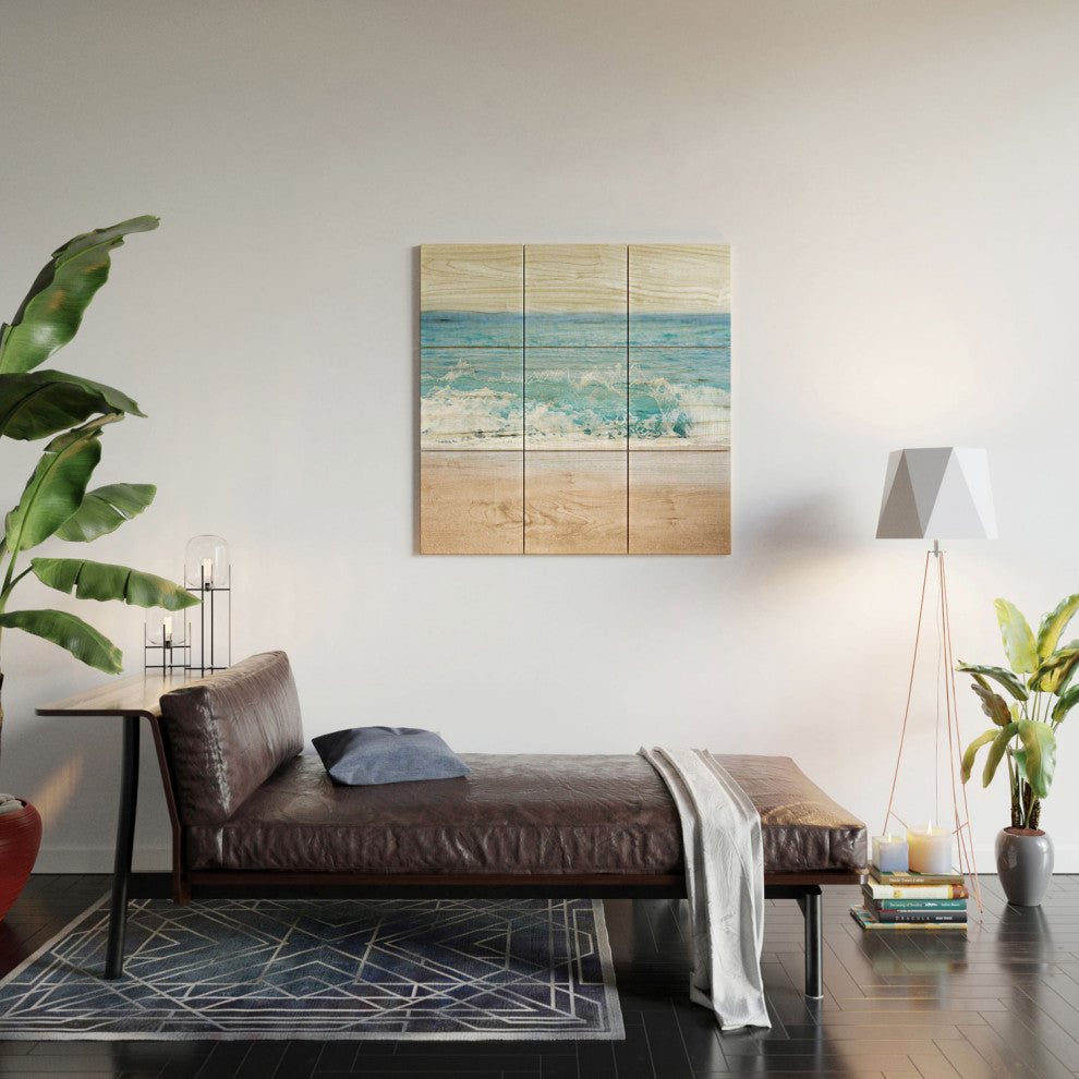 Bree Madden Pale Blue Sea Wood Wall Mural